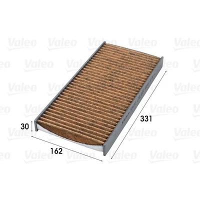 Bilde av VALEO CLIMFILTER SUPREME 701010 Kupéfilter aktivkullfilter med polyfenol, soppdrepende virning, antiallergisk virkning 331 162 30