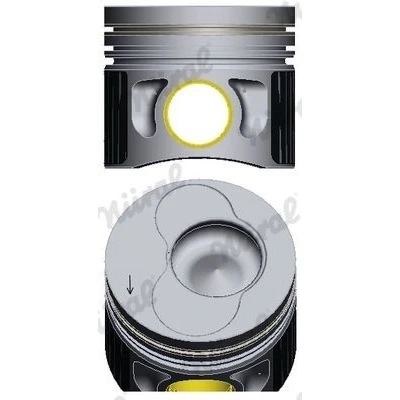 Bilde av NÜRAL 87 139500 20 Motorstempel 81 for sylinder 3, 4 med hylse boltnut, kjølekanal, kolberingbærer, trapesstempelstang
