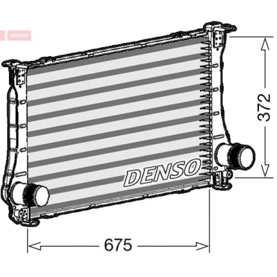Bilde av DENSO DIT50011 Ladeluftkjøler Aluminium 675x372x25