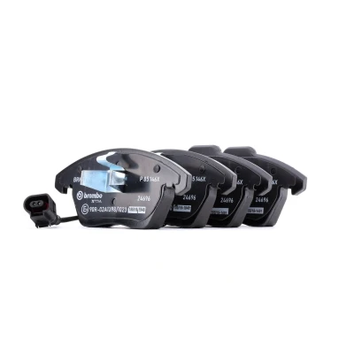 Bilde av BREMBO P 85 146X Bremseklosser inkl. slitasjevarselkontakt uten tilbehør VOLKSWAGEN: Passat B7 Sedan, Golf 7, Caddy 3, SKODA: Octavia 2 Combi