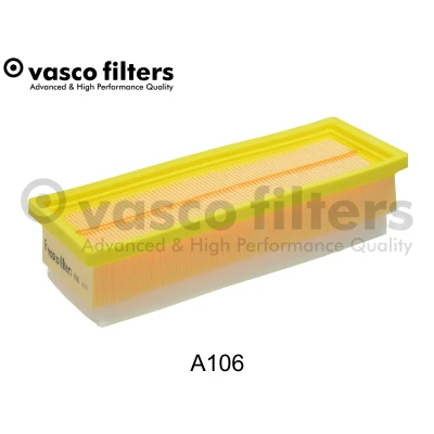 Bilde av DAVID VASCO A106 Luftfilter 60 99 283 firkantet Filterinnsats med forfilter FIAT: 500 Hatchback, Panda II Doblo I Cargo, ALFA ROMEO: MiTo