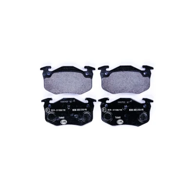 Bilde av HELLA 8DB 355 018 951 Bremseklosser klargjort for slitasjeindikator PEUGEOT: 206 Hatchback, 306 SW, RENAULT: CLIO 2, Super 5 Hatchback