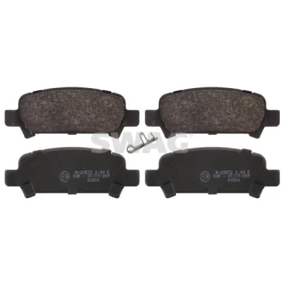 Bilde av SWAG 87 91 6659 Bremseklosser bakaksel med akustisk slitasjevarsel SUBARU: Legacy 4, Impreza III Hatchback, Forester II