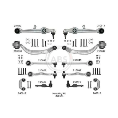 Bilde av A.B.S. SMARTKIT 219902 Reparasjonssett, tverrstyrestang AUDI: A4 B7 Avant, VOLKSWAGEN: Passat B5 GP Stasjonsvogn, SKODA: Superb I Sedan