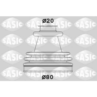 Bilde av SASIC 2933773 Drivakselmansjett hjulside PEUGEOT: 205 I Hatchback