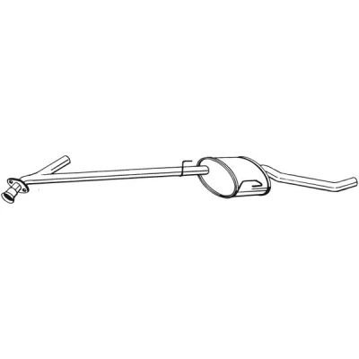 Bilde av Mellomlyddemper, Senter venstre, opel omega b, 852250, 9157087