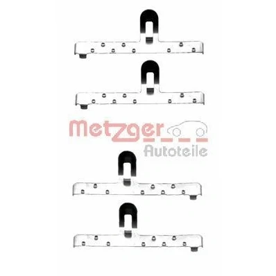 Bilde av METZGER 109 1048 Tibehørsett, skivebremse belegg VOLKSWAGEN: GOLF 2, 1, 3