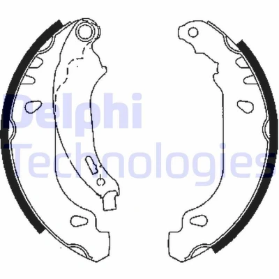 Bilde av DELPHI LS1848 Bremsesko 180 32 PEUGEOT: 206 SW, Hatchback