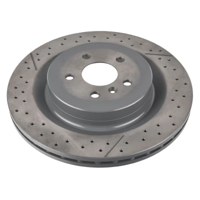 Bilde av BLUE PRINT ADU1743124 Bremseskiver bakaksel 345 26 5 112 slisset / perforert, innvendig ventilert belagt høy karbon MERCEDES BENZ: GL, ML Klasse