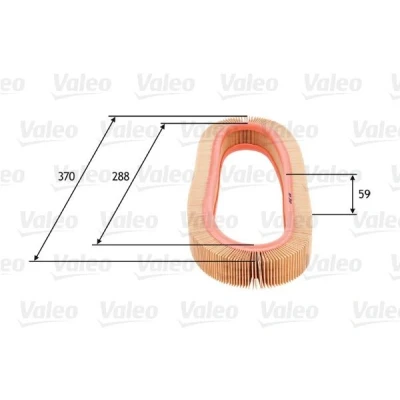 Bilde av VALEO 585693 Luftfilter 59 370 Filterinnsats MERCEDES BENZ: W124 Sedan, W123 Stasjonsvogn, 190