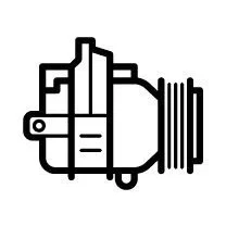 Bilde av NRF 320287 Kompressor DKV08R 12V PAG 100 R134a med tetningsring