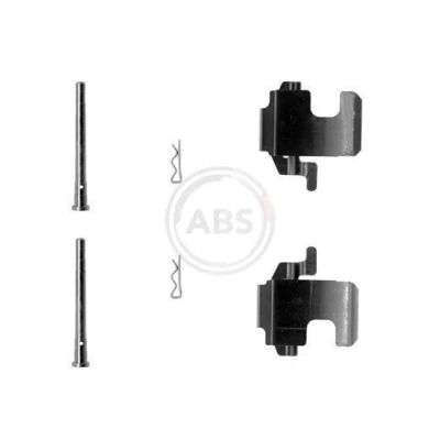Bilde av A.B.S. 1273Q Tibehørsett, skivebremse belegg FIAT: 500 Hatchback, C Cabrio, FORD: KA Hatchback