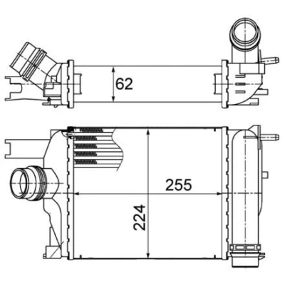 Bilde av MAHLE ORIGINAL CI 497 000S Ladeluftkjøler
