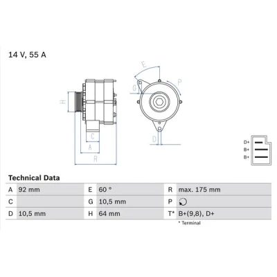 Bilde av Dynamo BOSCH 0 986 034 050