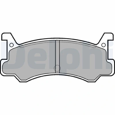 Bilde av DELPHI LP521 Bremseklosser ikke klargjort for slitasjeindikator med antihyle blikk uten tilbehør MAZDA: 323 III Hatchback, C IV Hatchback