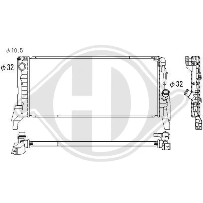 Bilde av DIEDERICHS DCM3916 Radiator Aluminium 680 300 26