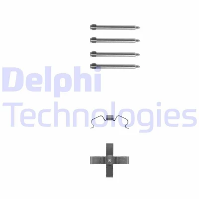Bilde av DELPHI LX0263 Tibehørsett, skivebremse belegg SAAB: 9 3 Hatchback, 5 Stasjonsvogn, Cabrio, OPEL: Calibra A, Omega B Caravan, A Sedan