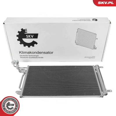 Bilde av ESEN SKV 86SKV012 Kondensator med tørker Aluminium 610mm VOLKSWAGEN: Polo V Hatchback, SKODA: Fabia 2