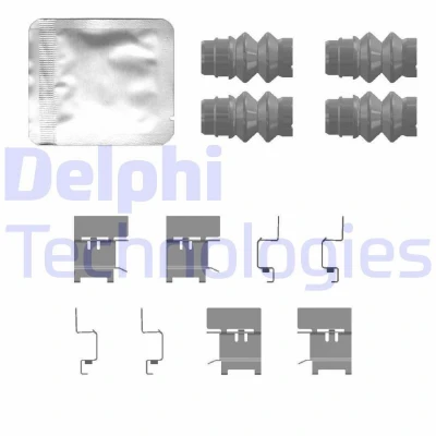 Bilde av DELPHI LX0768 Tibehørsett, skivebremse belegg VOLKSWAGEN: Multivan 6, Amarok Pick up