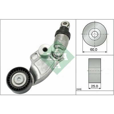 Bilde av INA 533 0128 10 Spennarm, kilerem med ribber MAZDA: 6 Sedan, 3 Hatchback