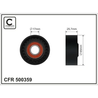 Bilde av Strammerull, kilerem med ribber, mazda 3, 6 kombi, sedan, cx 5, mx 5 iv, rf targa, PE0315980A, PE03 15 980A, PE0315980B, PE