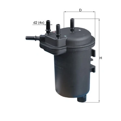 Bilde av MAHLE ORIGINAL KL 432 Drivstoffilter ledningsfilter 8 8,0 RENAULT: MEGANE 2 Kombi, SCENIC