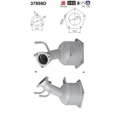 Bilde av AS 37959D Katalysator 310mm