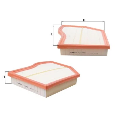 Bilde av MAHLE ORIGINAL LX 4802 Luftfilter 46,5 219 294,6, 294,6 Filterinnsats MERCEDES BENZ: B Klasse, CLA Shooting Brake