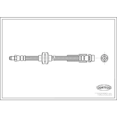 Bilde av CORTECO 19035035 Bremseslange bakaksel 405 MAZDA: 5, 3 Hatchback, VOLVO: C30