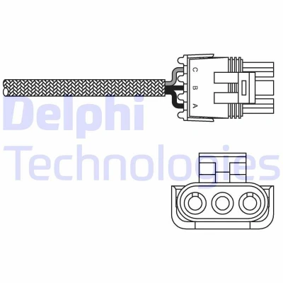 Bilde av DELPHI ES10969 12B1 Lambdasonde Fingersonde, oppvarmet