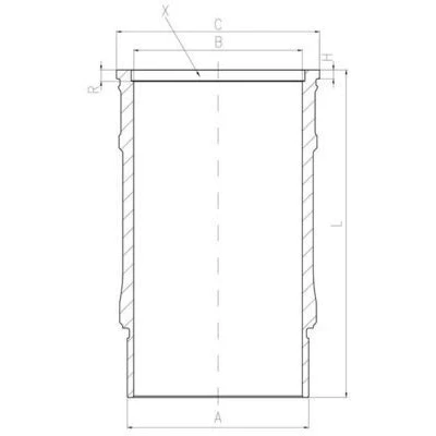 Bilde av MAHLE ORIGINAL 001 LW 00143 Sylinderhylse 132,0