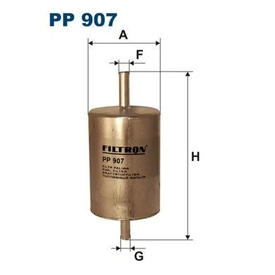 Bilde av FILTRON PP 907 Drivstoffilter ledningsfilter 8 HYUNDAI: Trajet, Santa Fe I, RENAULT: MEGANE 1