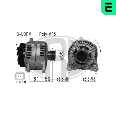 Bilde av ERA 210865A Dynamo 14V 150A RENAULT: MEGANE 2 Kombi, CLIO