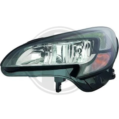 Bilde av DIEDERICHS 1815983 Frontlykter venstre H7/H7, LED krom med kjørelys for høyrekjøring LED, elektromotor