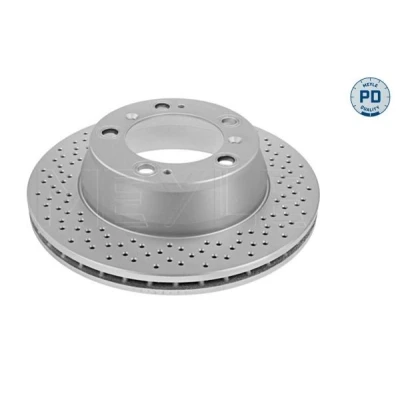 Bilde av MEYLE 483 523 0002/PD Bremseskiver bakaksel 299 24 5 130 ventilert, hullet Sink lamell belagt høy karbon PORSCHE: 911 Coupé, Cayman, Targa