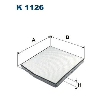 Bilde av FILTRON K 1126 Kupéfilter Partikkelfilter 284 256 26 VOLVO: V70 2, XC70 I Cross Country, XC90