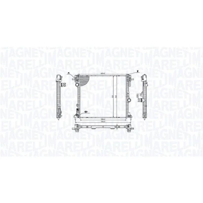 Bilde av MAGNETI MARELLI 350213214400 Radiator 580 523 26 Kjøleribber loddet