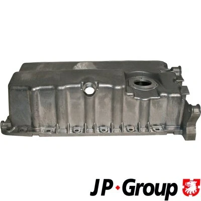 Bilde av JP GROUP 1112901800 Bunnpanne med hull for oljenivåmåler Aluminium VOLKSWAGEN: Golf 5, Passat B6 Variant, Caddy 3, AUDI: A3 Sportback