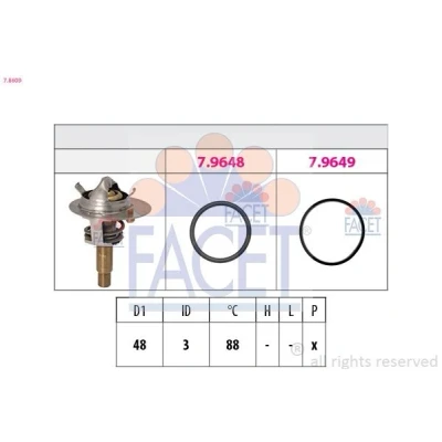 Bilde av Termostat FACET 7.8609
