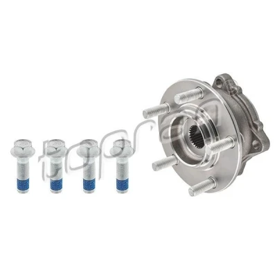 Bilde av TOPRAN 723 650 Hjulnav 5 110 Hjullager integrert i hjulnavet, med magnetisk senorring, stagbolt bakaksel begge sider