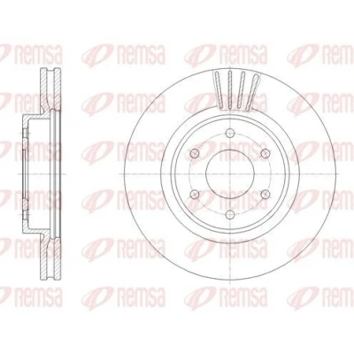 Bilde av REMSA Bremseskive NISSAN: NP300 Navara Flatvogn lastebil / Chassis framaksel 296, 0mm 28mm 6 ventilert 61963.10 Bremseskiver, Skivebremser
