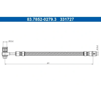 Bilde av Bremseslange ATE 83.7852 0279.3