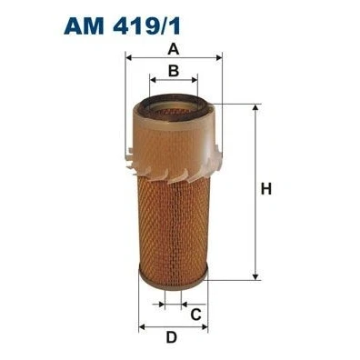 Bilde av FILTRON AM 419/1 Luftfilter 261 141 Filterinnsats