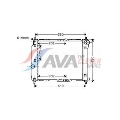Bilde av PRASCO DWA2066 Radiator Aluminium 480 418 16 Kjøleribber loddet