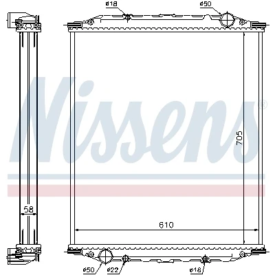 Bilde av Radiator NISSENS 628780