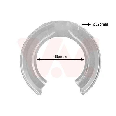 Bilde av VAN WEZEL 2568373 Bremseskjold bakaksel HONDA: CR V 3