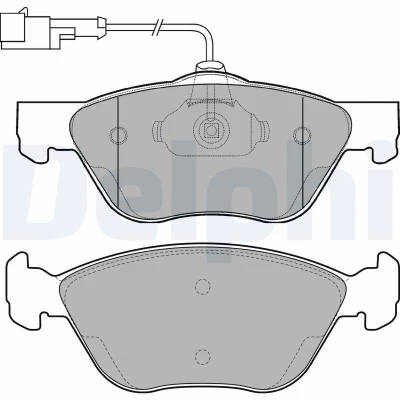 Bilde av Bremseklosser sett, Framaksel, alfa romeo,fiat,lancia, 0009950778, 6001073148, 6071713143, 71752995, 71753044, 77362222, 77362331, 99471
