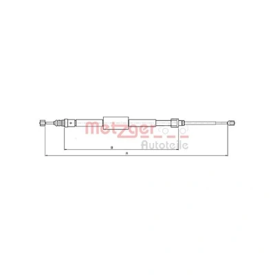 Bilde av Kabel, parkeringsbremse, Bakre venstre, Høyre bak, renault grand scénic ii, megane sedan 8200 229 445