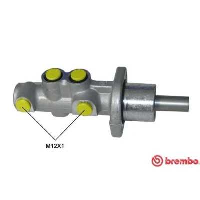 Bilde av BREMBO M 61 021 Hovedsylinder 23,81 Aluminium 12 x 1 (2)