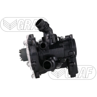 Bilde av GRAF PA1422 vannpumpe 29 med tetning deksel, termostat montert i Metall 44,9mm VOLKSWAGEN: Golf 7 Variant, 7, Scirocco III